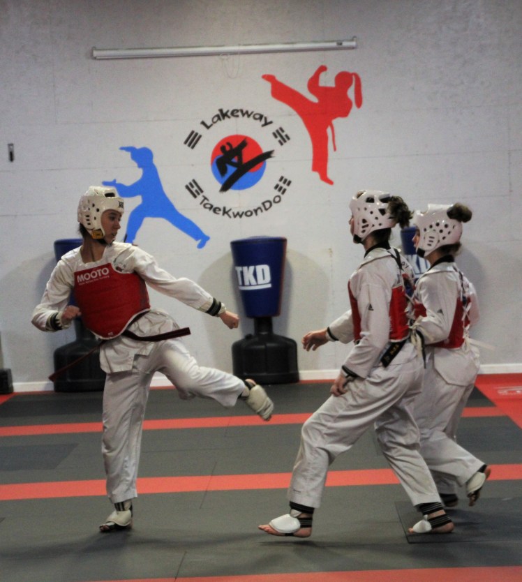 wo Against One Taekwondo Black Belt Test Sparring | The Voyaging Storyteller