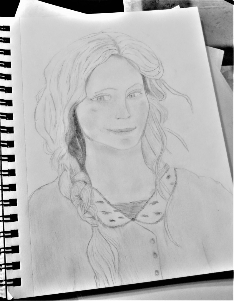 pencil portrait of laethierre