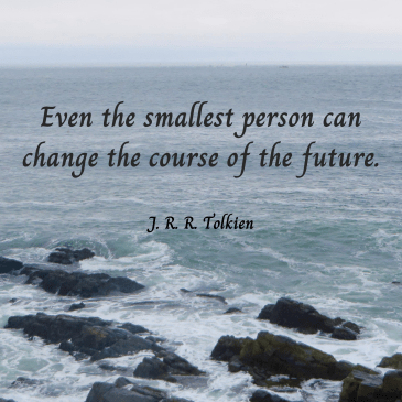ocean background with tolkien quote | the voyaging storyteller
